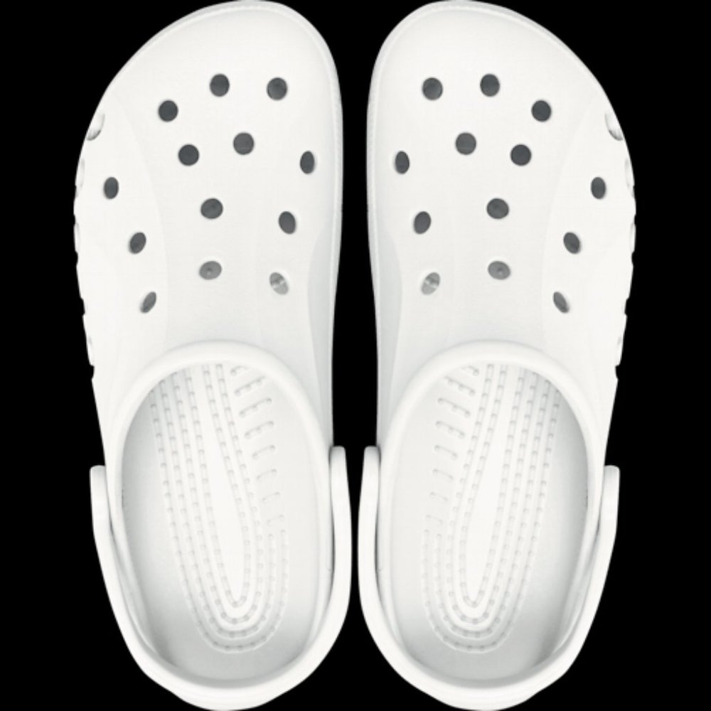 White Baya Clog Crocs